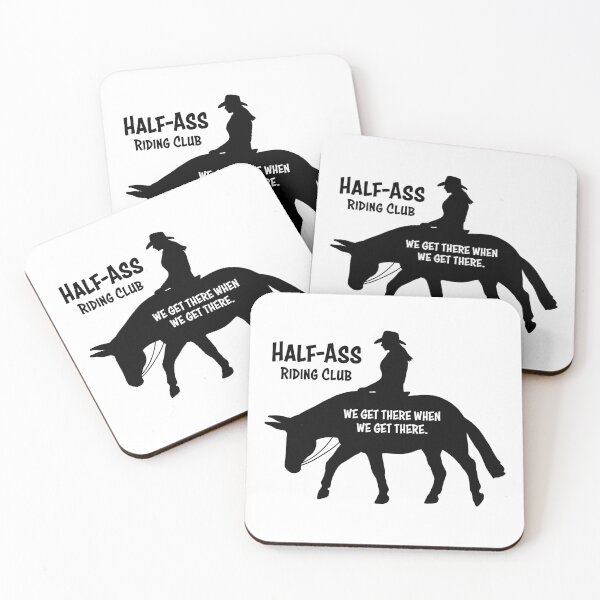 Item preview, Mule Riding Club Version 2 - Black - FEMALE RIDER designed and sold by Melissa Bradshaw.