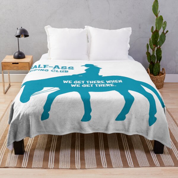 Item preview, Mule Riding Club Version 2 - Teal - FEMALE RIDER designed and sold by Melissa Bradshaw.