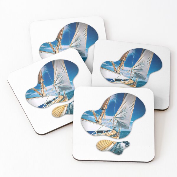 Item preview, Just Sail Print. For a sailor, for an ocean lover, for a sailing lover. designed and sold by Wentoo.