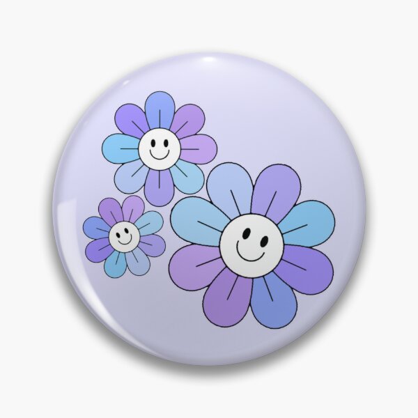 Item preview, Pastel Blue and Purple Hippie Flowers designed and sold by everything4eva.