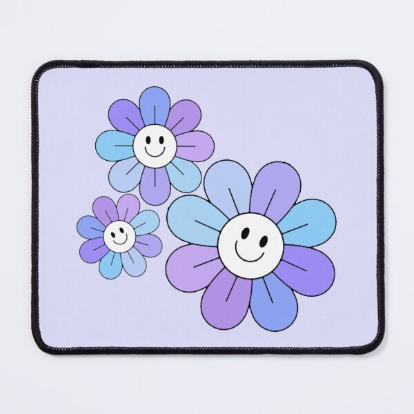 Item preview, Pastel Blue and Purple Hippie Flowers designed and sold by everything4eva.