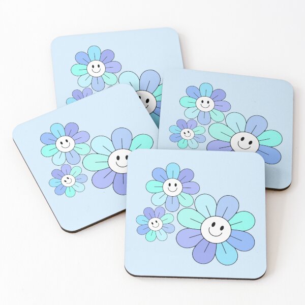 Item preview, Pastel Blue Hippie Flowers designed and sold by everything4eva.