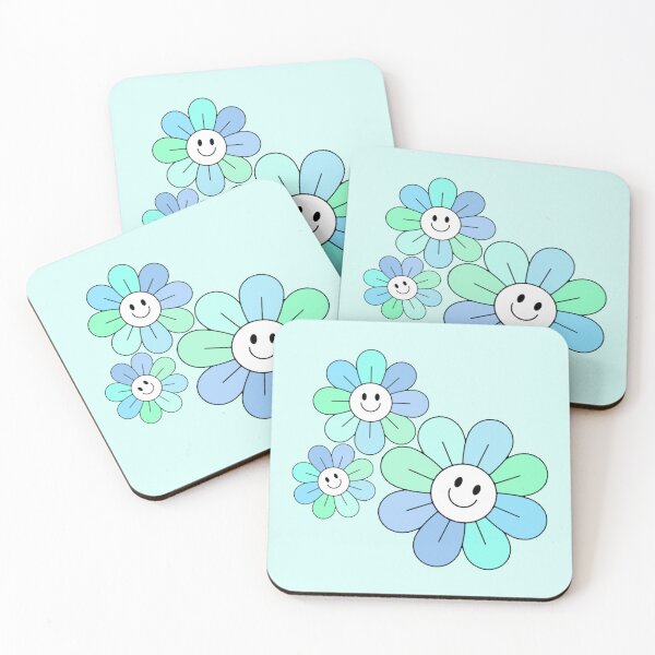 Item preview, Pastel Blue Hippie Flowers designed and sold by everything4eva.