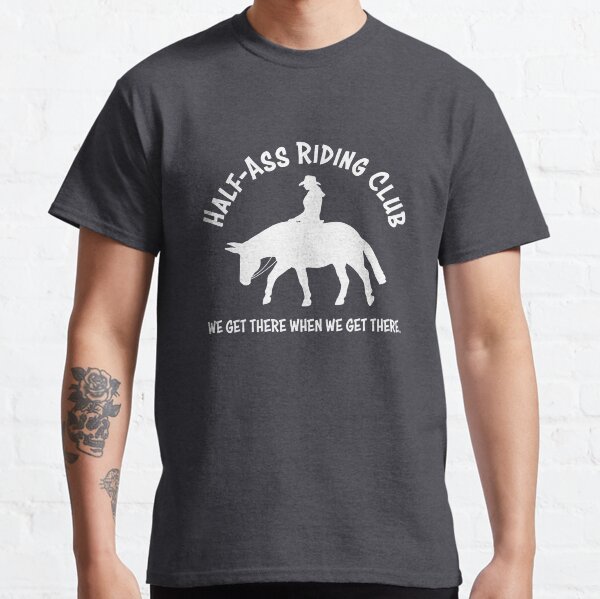 Item preview, Mule Riding Club - White - FEMALE RIDER designed and sold by Melissa Bradshaw.