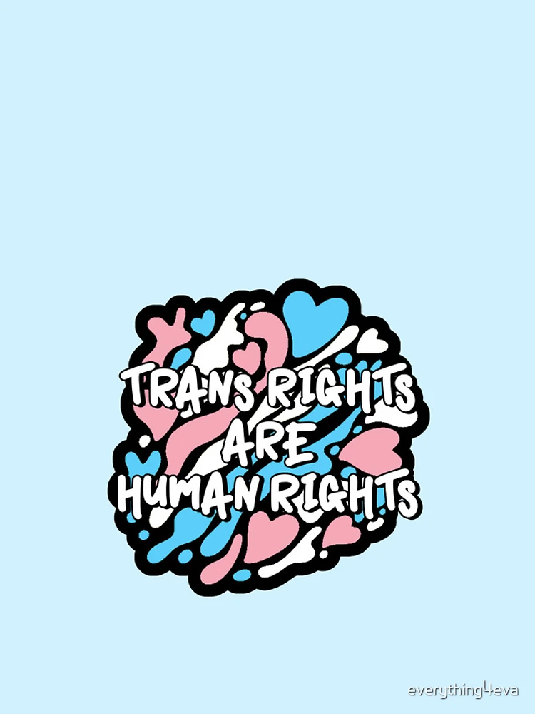 Thumbnail 4 of 4, iPhone Case, Trans Rights Are Human Rights designed and sold by everything4eva.
