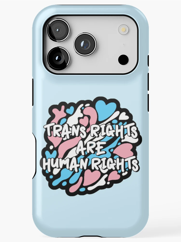 Thumbnail 1 of 4, iPhone Case, Trans Rights Are Human Rights designed and sold by everything4eva.