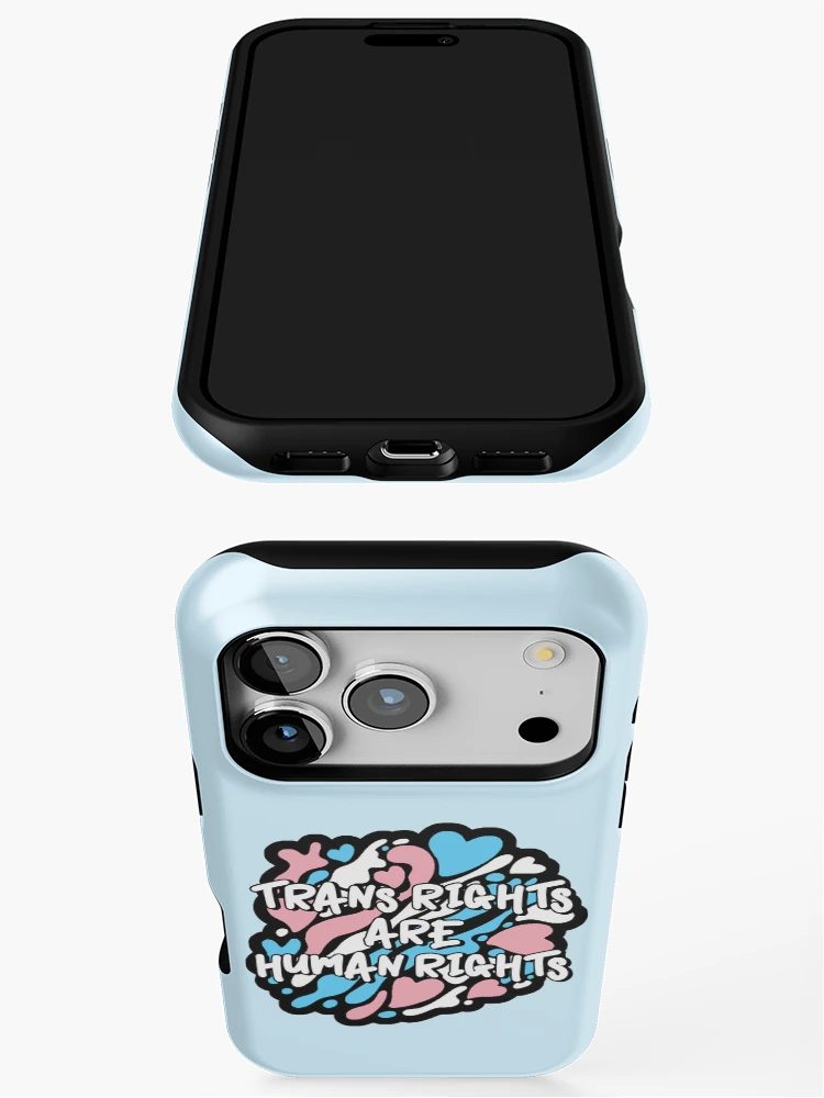 Thumbnail 3 of 4, iPhone Case, Trans Rights Are Human Rights designed and sold by everything4eva.