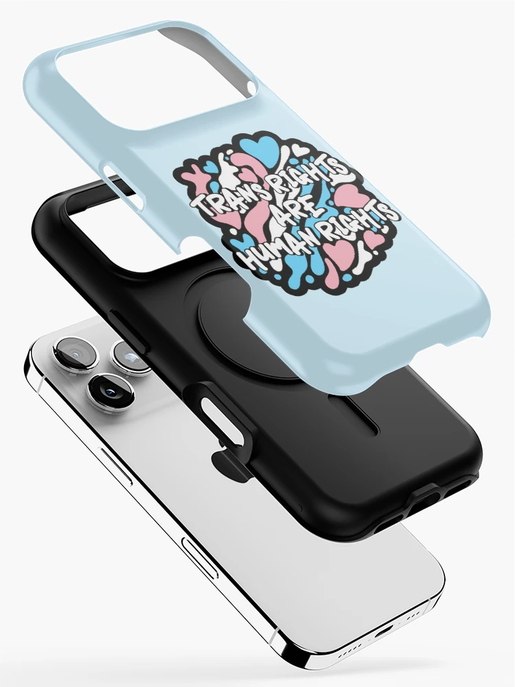 Thumbnail 2 of 4, iPhone Case, Trans Rights Are Human Rights designed and sold by everything4eva.