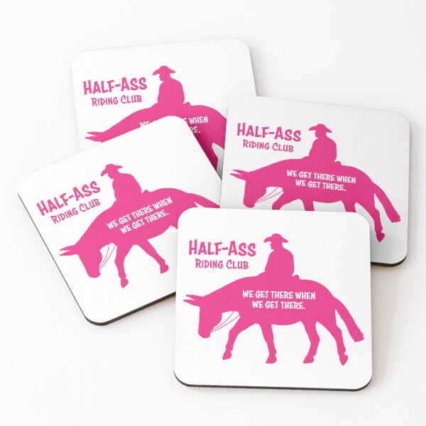 Item preview, Mule Riding Club Version 2 - Pink - MALE RIDER designed and sold by Melissa Bradshaw.