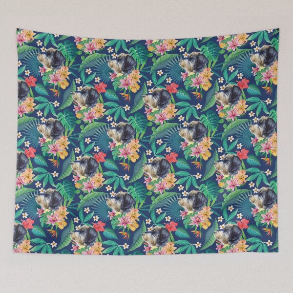 Item preview, Tropical Wire Haired Wirehaired Dachshund Doxie  designed and sold by lulupetart.