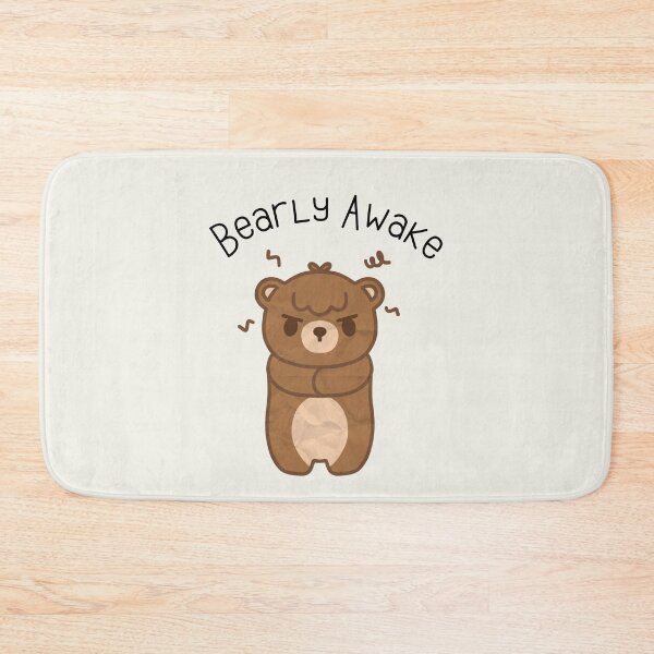 Item preview, Bearly Awake Angry Brown Bear designed and sold by FrescoNat.