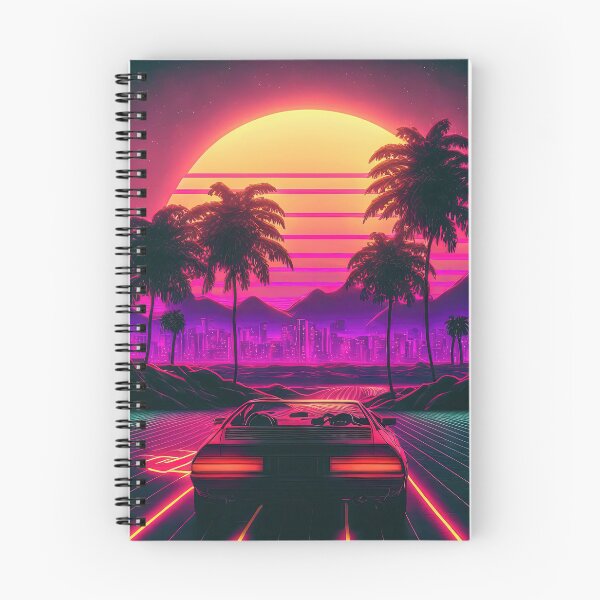 Item preview, Retro Ride: Racing the Sunset's Synthwaves designed and sold by Mullet Monkey.