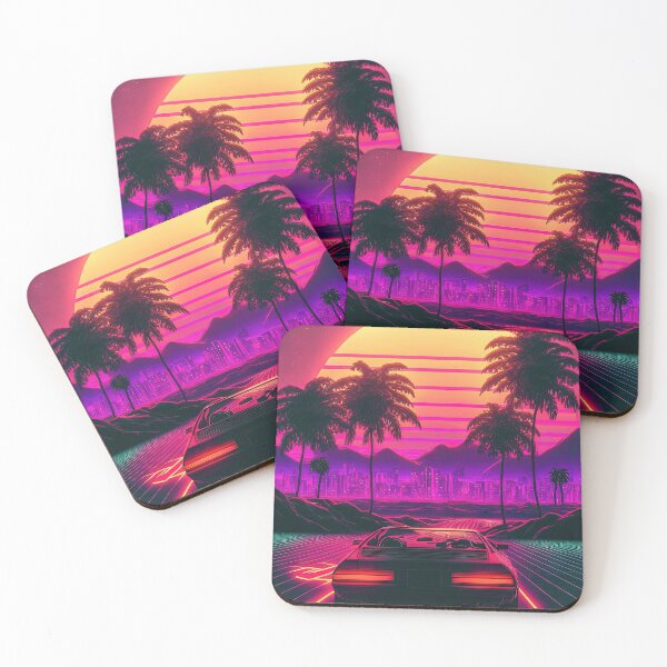 Item preview, Retro Ride: Racing the Sunset's Synthwaves designed and sold by Mullet Monkey.