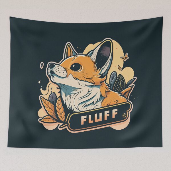 Item preview, Fluff the Orange Fox designed and sold by quick-drops.