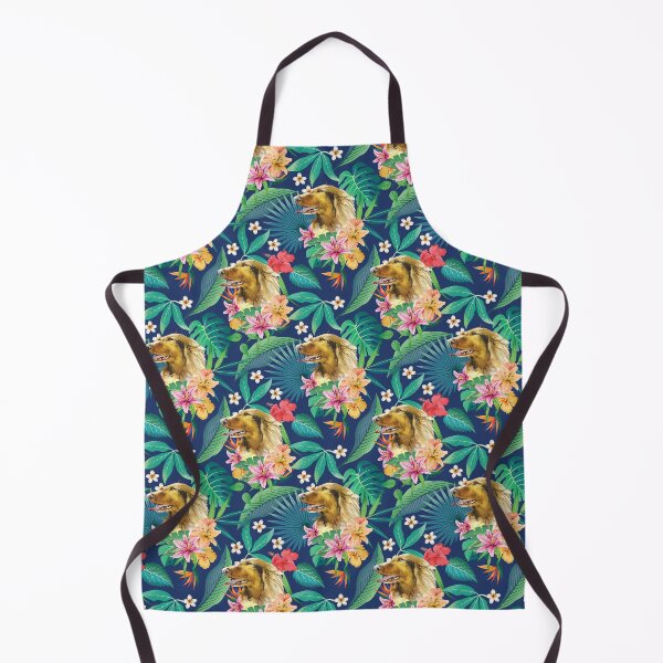 Item preview, Tropical Long Haired English Cream Dachshund Doxie 1 designed and sold by lulupetart.