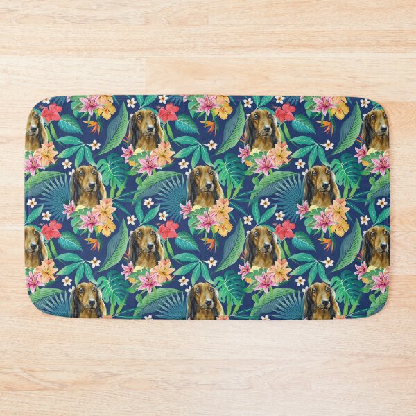 Item preview, Tropical Long Haired English Cream Dachshund Doxie 2 designed and sold by lulupetart.