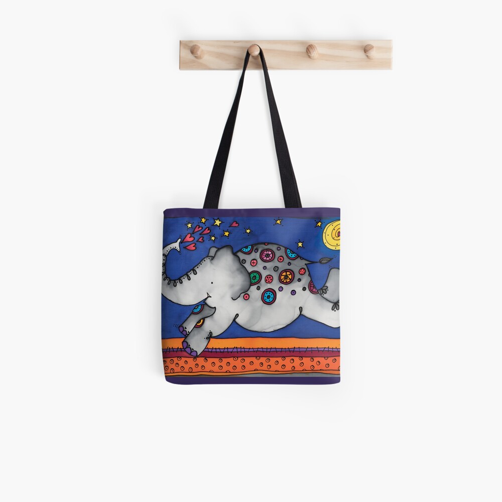 Whimsical elephant, Felicity, will make you smile Tote Bag