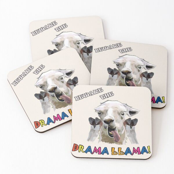 Item preview, Beware the drama llama - Funny pun designed and sold by GiborDesign.