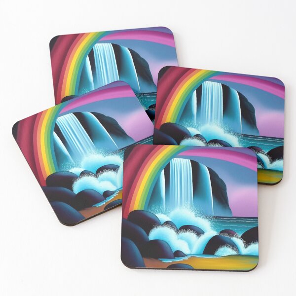Item preview, Magical Sunset Beach Waterfall, My Happy Place designed and sold by Orianah.