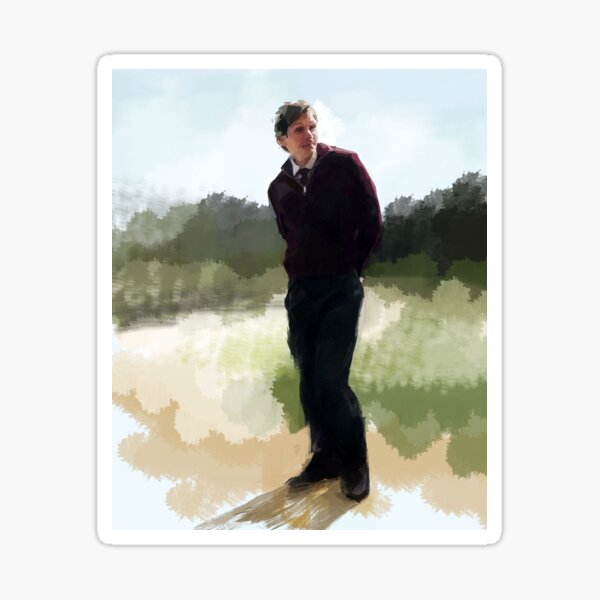 Item preview, Endeavour Morse in his cozy jumper designed and sold by pinkfloralcake.