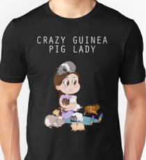 Crazy Guinea Pig Lady (on my own terms) Slim Fit T-Shirt