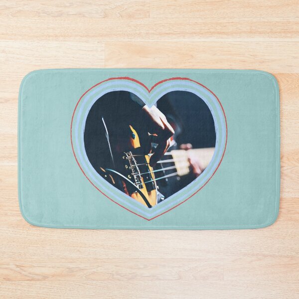 Item preview, Love Base Guitar Print. For a base guitar player, for a base guitar instructor, for a base guitar lover. designed and sold by Wentoo.