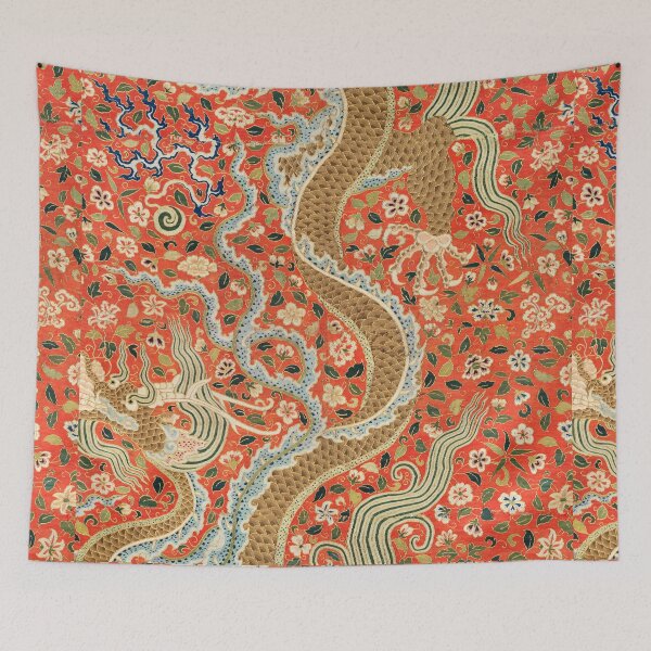Item preview, Chinese Canopy with Dragon Among Flowers in the late 1100s designed and sold by portokalis.