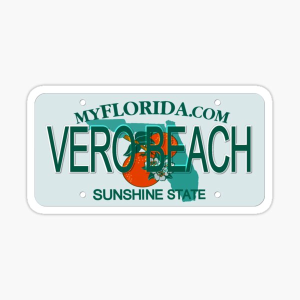 Item preview, Vero Beach  Florida License Plate designed and sold by Mel Turbyfill.