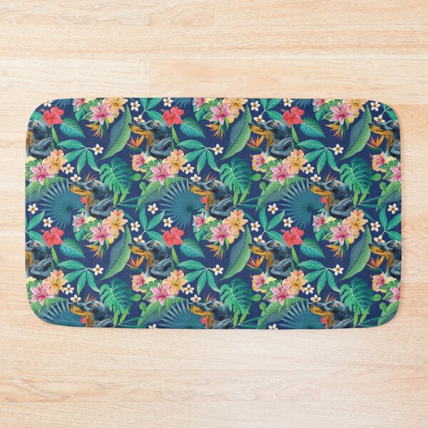 Item preview, Tropical Black Tan Dachshund Doxie 2 designed and sold by lulupetart.