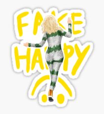 fake happy Sticker