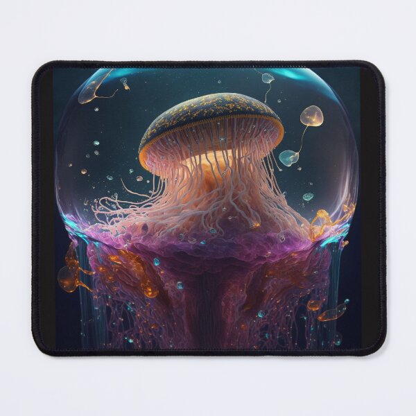 Item preview, Fiery Red Jellyfish: A Floating Masterpiece designed and sold by AstralArtisan.