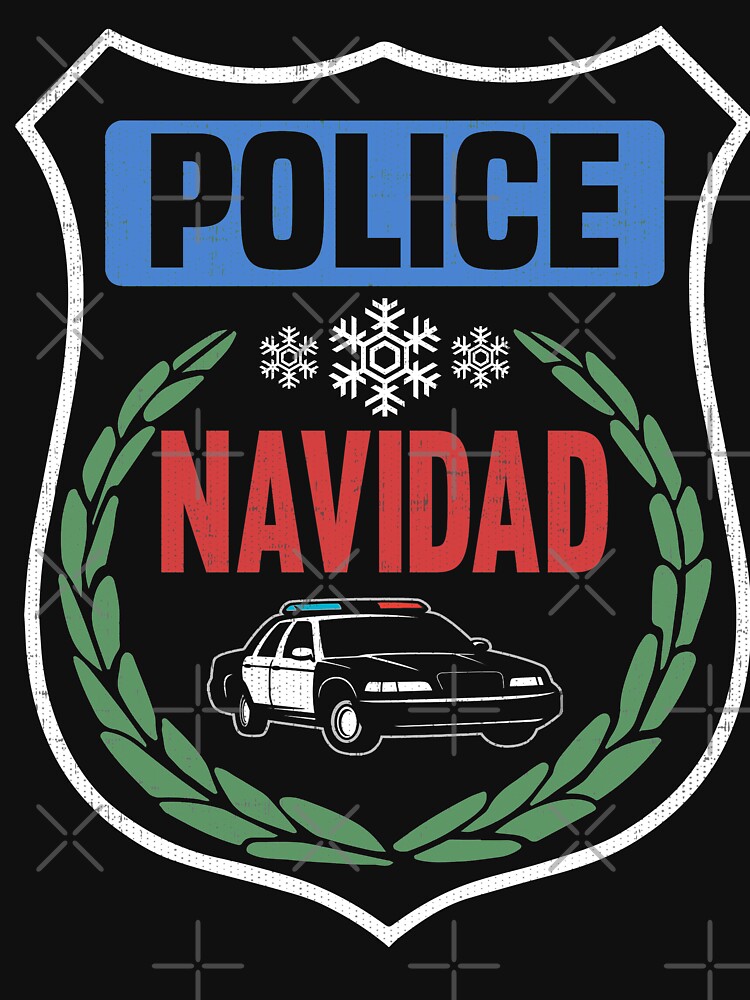 "Police Navidad Christmas" T-shirt by fergusk | Redbubble