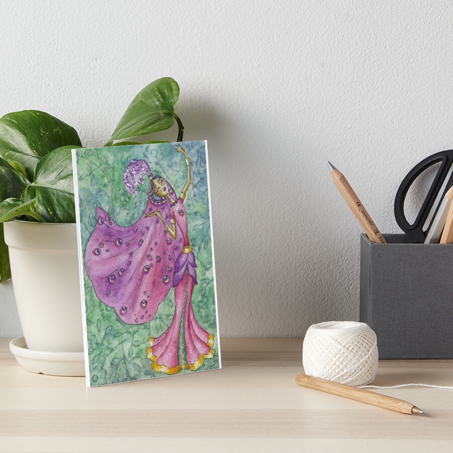 Spring Flower Nymph Art Board Print