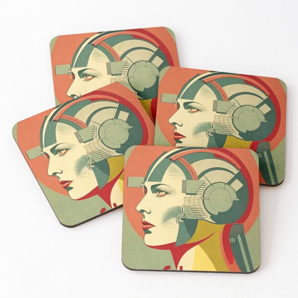 Item preview, Bauhaus Expo 1923 Vintage Poster - Cyborgs designed and sold by Mitch-Angelo.