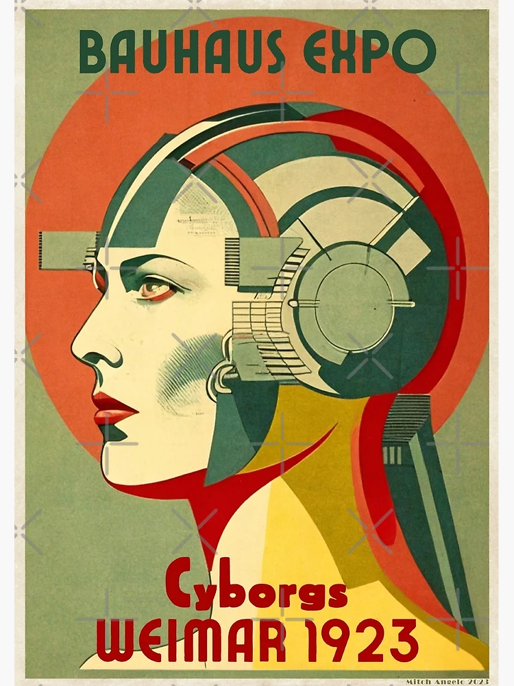 Bauhaus Expo 1923 Vintage Poster - Cyborgs | Poster