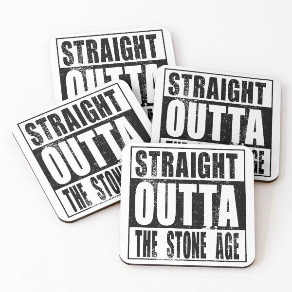 Item preview, Straight Outta The Stone Age (black) designed and sold by SolidEarthArt.