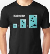 Lustige Fisch-Aquarium-Sucht Slim Fit T-Shirt