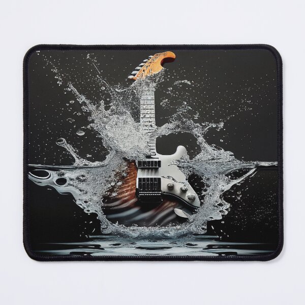 Item preview, Commercial Guitar Art With Water Splashing designed and sold by Unwind-Art-Work.