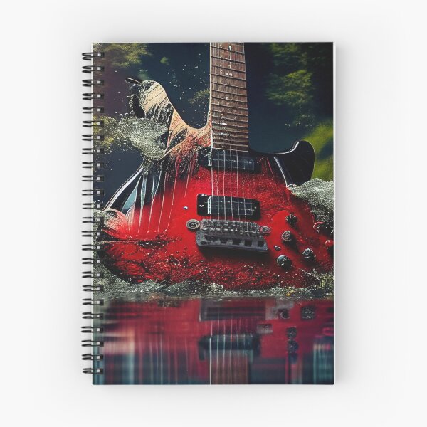 Item preview, Commercial Guitar Art With Water Splashing In The Forest designed and sold by Unwind-Art-Work.