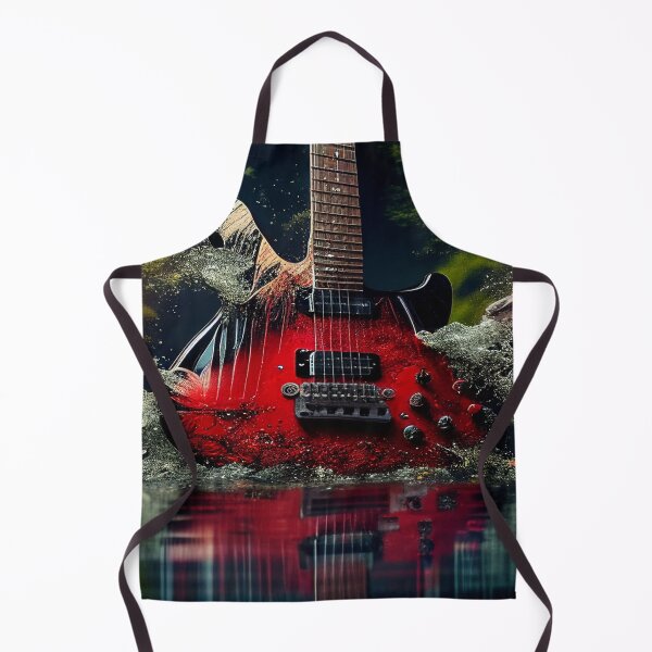 Item preview, Commercial Guitar Art With Water Splashing In The Forest designed and sold by Unwind-Art-Work.