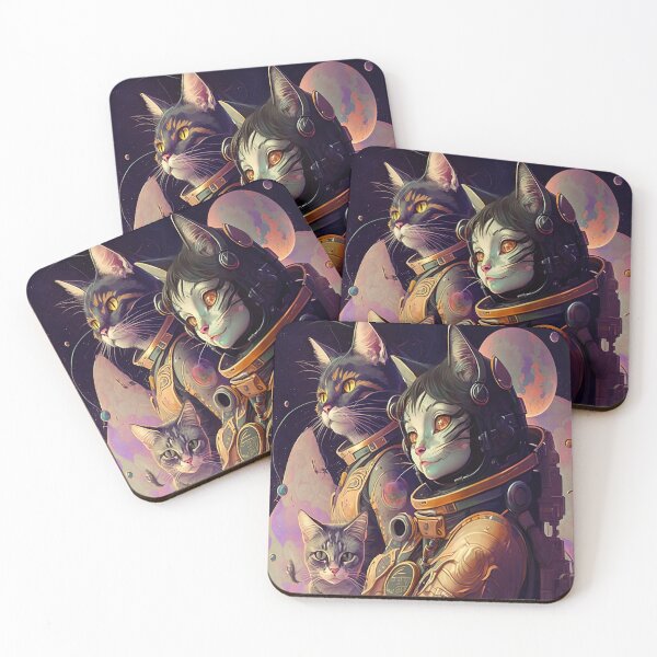 Item preview, Catstronaut Crew designed and sold by MANGA Crusade.