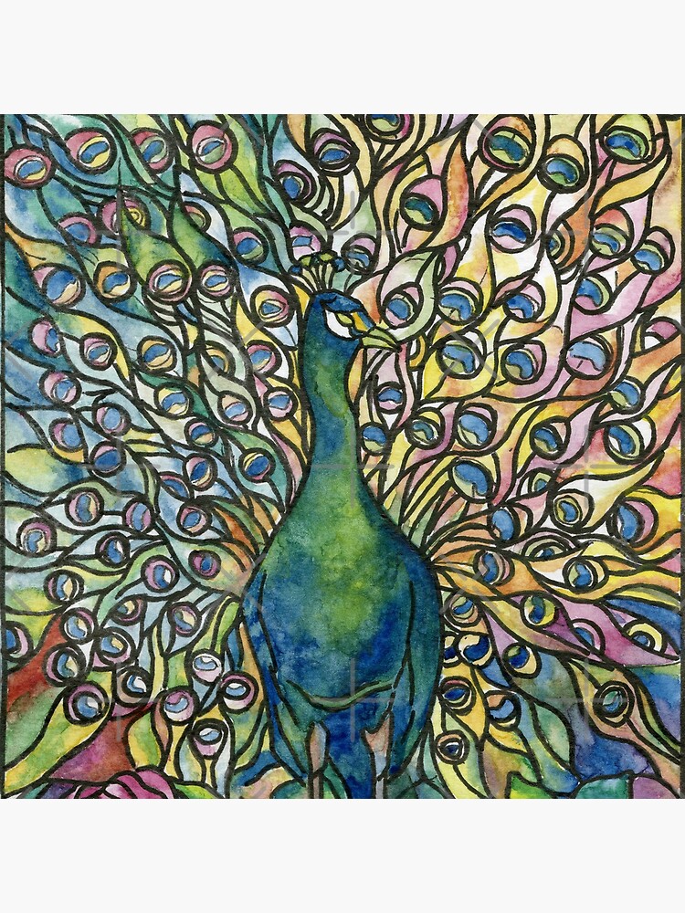 Stained Glass Peacock by HajraMeeks
