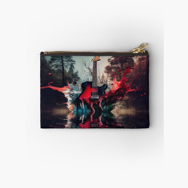 Item preview, Commercial Guitar Art With Water Splashing In The Forest designed and sold by Unwind-Art-Work.