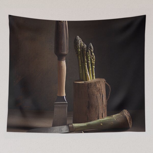Item preview, Tools of the Trade Asparagus and a Hammer Digital Painting designed and sold by CodeAndColors.