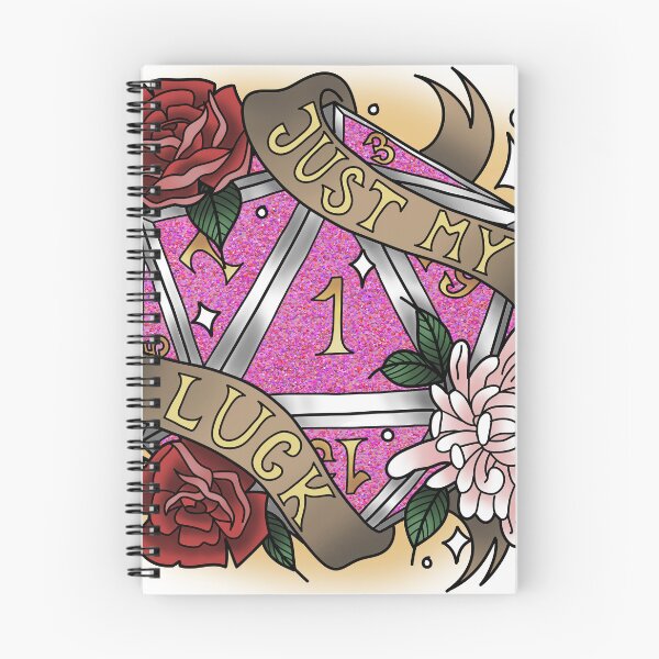 Artikelvorschau, Just My Luck Nat 1 Glitzerrosa entworfen und verkauft von Xyluxus.