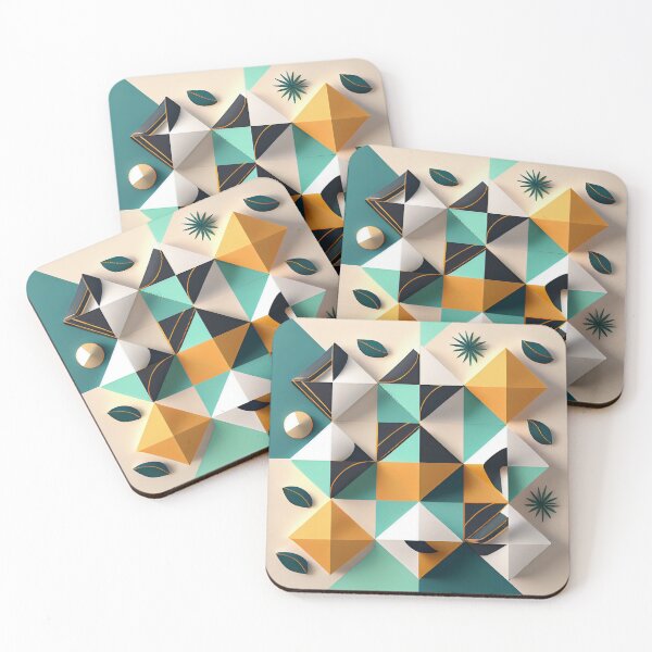 Item preview, Aesthetic Minimalist Pattern Digital Painting designed and sold by CodeAndColors.