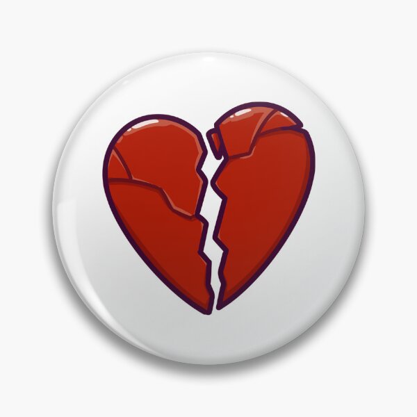 Item preview, Broken Red Heart designed and sold by Penzilla.