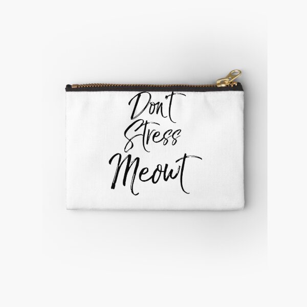 Item preview, Don't Stress Meowt Cat Pun designed and sold by TNDesignStudio.