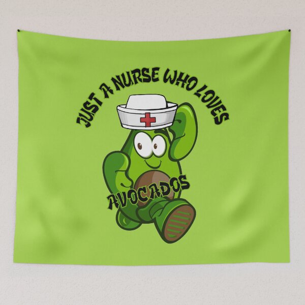 Item preview, Just A Nurse Who Loves Avocados designed and sold by RockBeeDesigns.
