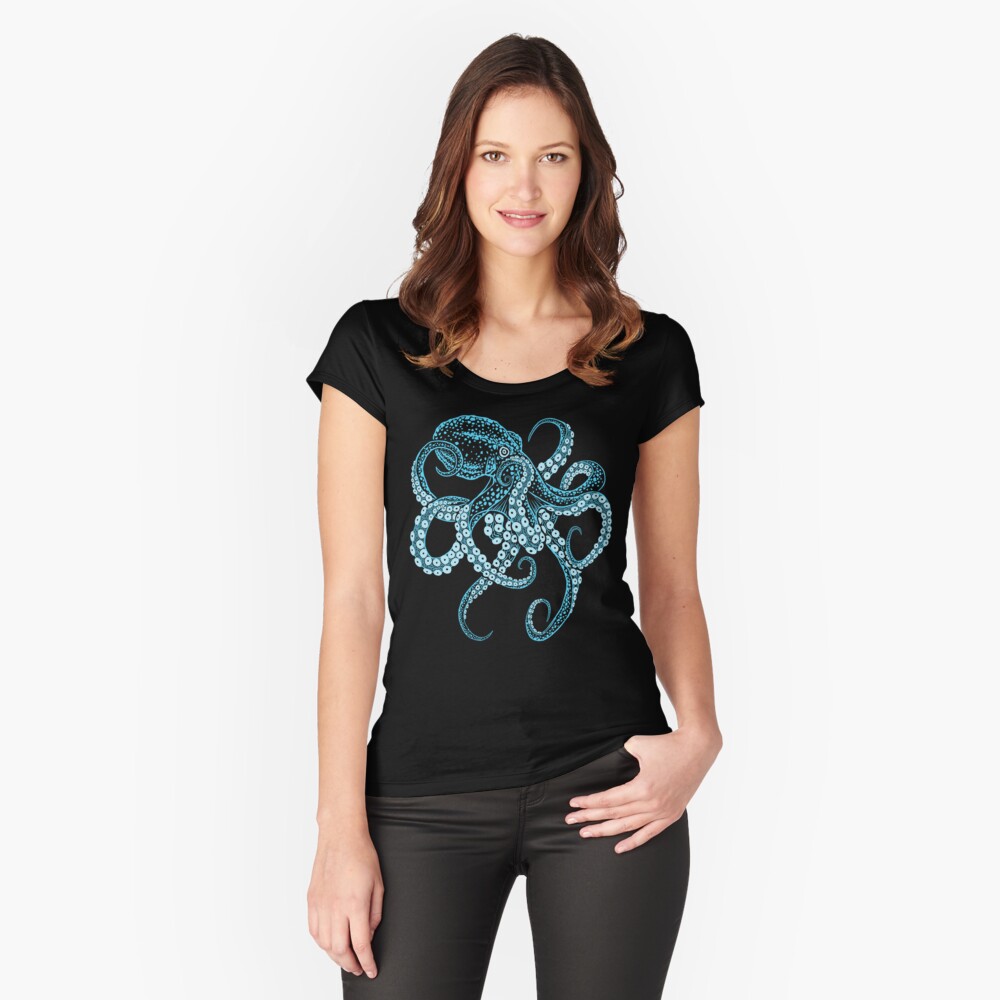 Vista previa del artículo con la obra «Camiseta entallada de cuello ancho», diseñado y vendido por crisp002.